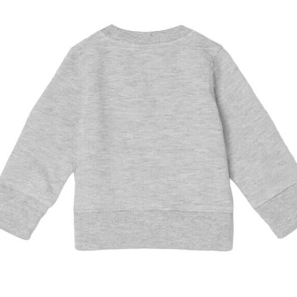Peanuts Infant (3-6M) Boys Gray Charlie Brown Christmas Woodstock Sweatshirt Top - Picture 2 of 5